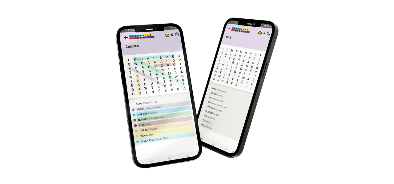 Māori Word Fine Mobile App Game